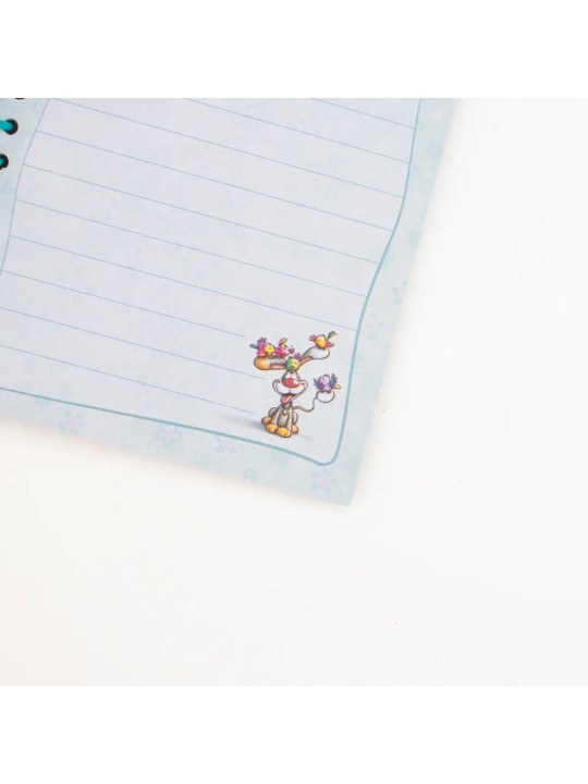 Carnet forme Rose A6 Diddlina