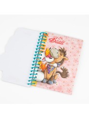 Carnet forme Rose A6 Diddlina