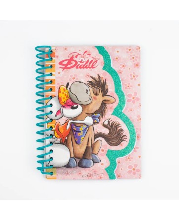 Carnet forme Rose A6 Diddlina