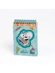 Carnet A6 spirale Bleu Diddl - Diddl