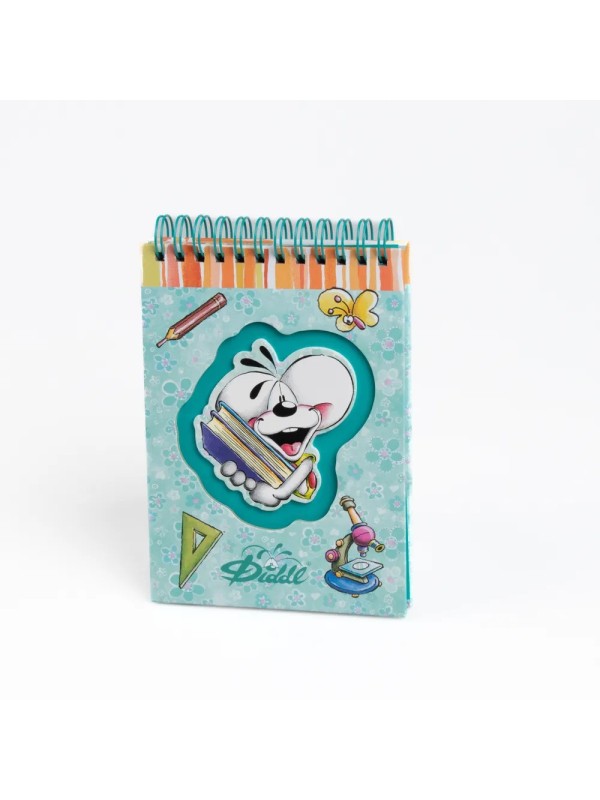 Carnet A6 spirale Bleu Diddl - Diddl