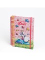 Cahier à spirale A5 Rose Diddlina élastique - Diddl