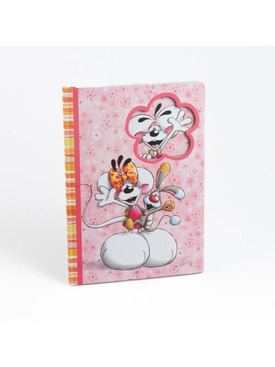 Carnet A4 rigide motif fleur Diddl - Diddl
