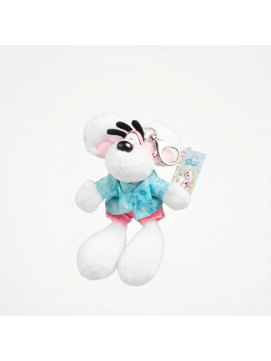Porte-clés peluche Diddl tenue summer 15cm