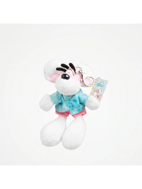 Porte-clés peluche Diddl tenue summer 15cm