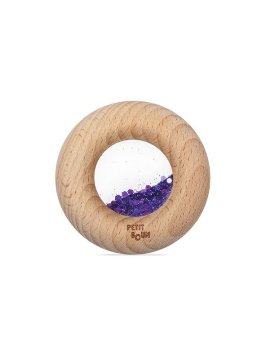 Donut en Bois - Violet - Petit Boum
