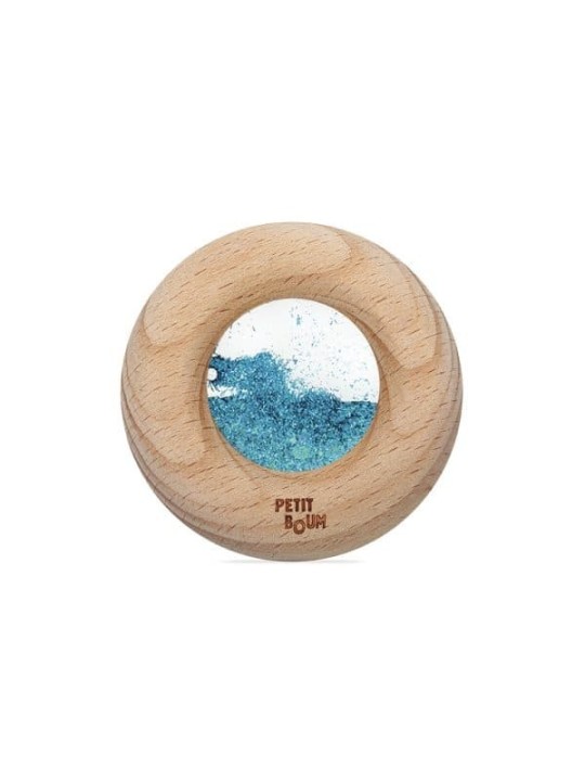 Donut en Bois - Turquoise - Petit Boum