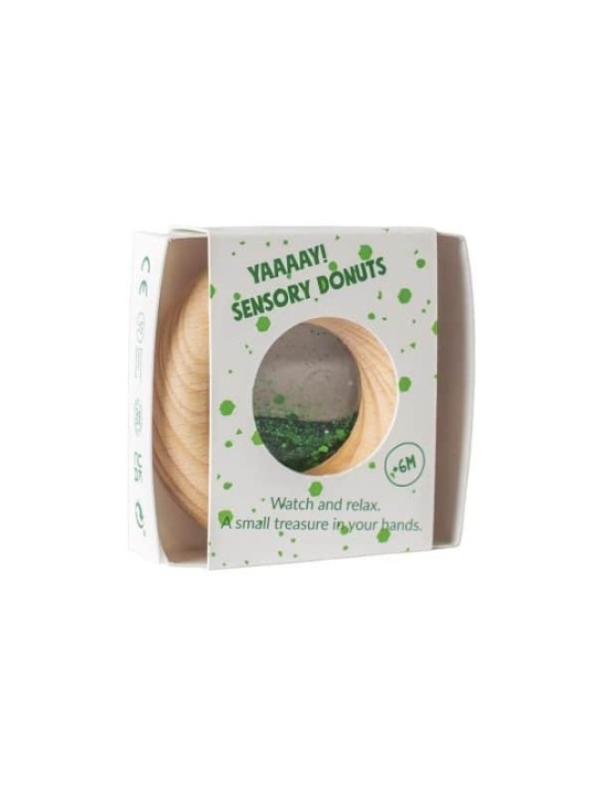 Donut en Bois - Vert - Petit Boum