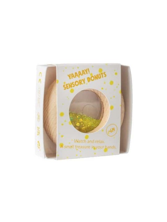 Donut en Bois - Jaune - Petit Boum