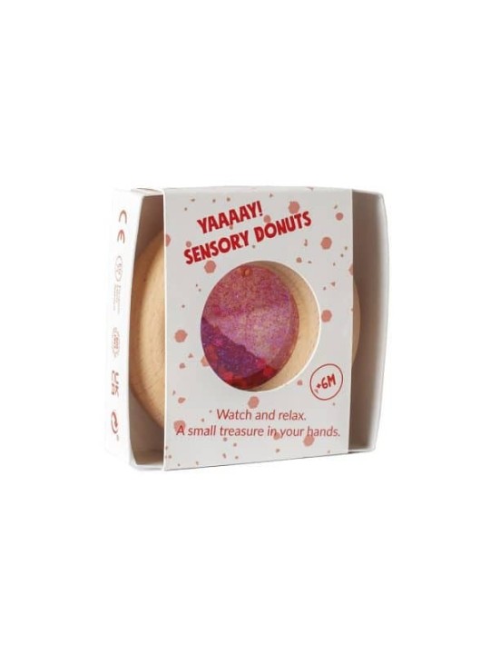 Donut en Bois - Rouge - Petit Boum
