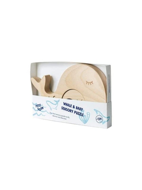 Puzzle sensoriel - Baleine - Petit Boum