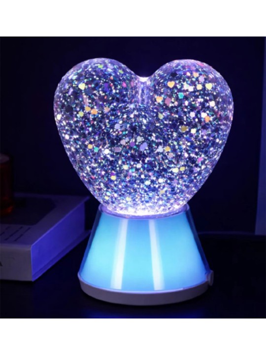 Veilleuse magique à paillettes - Cœur - Little L