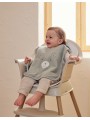 Lot de 2 bavoirs en éponge beige et kaki - Noukie's