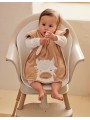 Lot de 2 bavoirs en éponge beige et kaki - Noukie's