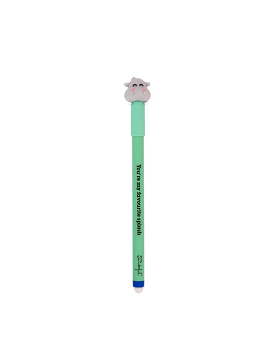 Stylo effaçable Bo-Bo Hippopotame - Tu es mon éclaboussure préférée - Mr Wonderful