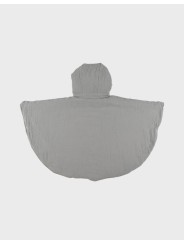 Poncho bébé, mousseline de coton bio - Kaki - Noukie's