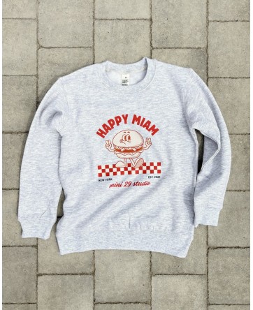 Sweat Happy Miam - UNIQUEMENT EN PRECOMMANDE