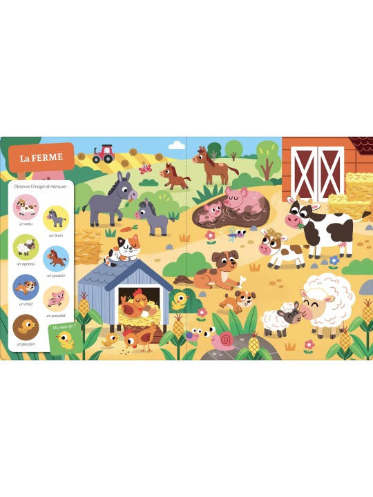 CHERCHE ET TROUVE DES TOUT-PETITS - LES BÉBÉS ANIMAUX - AUZOU