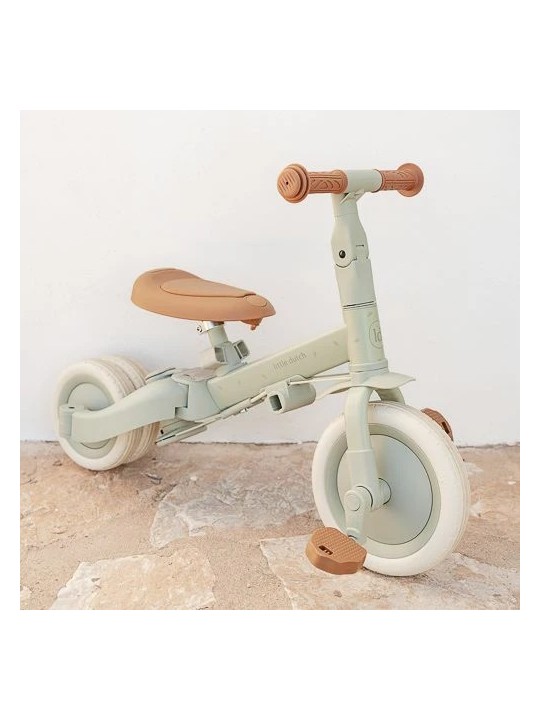 Tricycle 4 en 1 vert - Little Dutch
