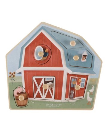 Casse-tête en bois Little Farm - Little Dutch