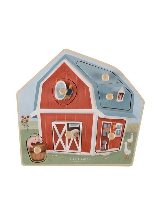 Casse-tête en bois Little Farm - Little Dutch