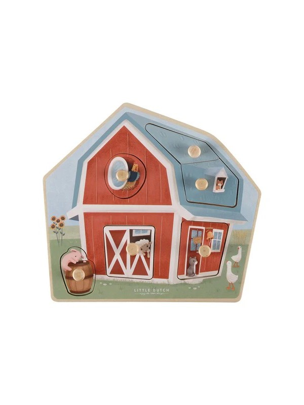Casse-tête en bois Little Farm - Little Dutch
