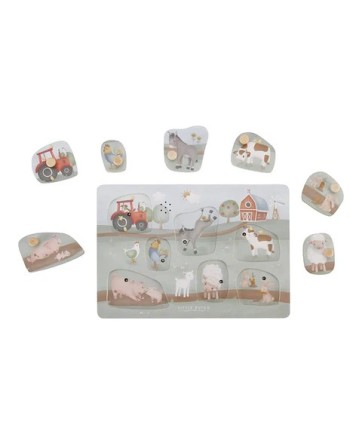 Puzzle Sonore en bois Little Farm - Little Dutch