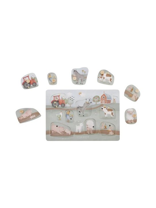 Puzzle Sonore en bois Little Farm - Little Dutch