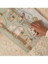 Puzzle Sonore en bois Little Farm - Little Dutch