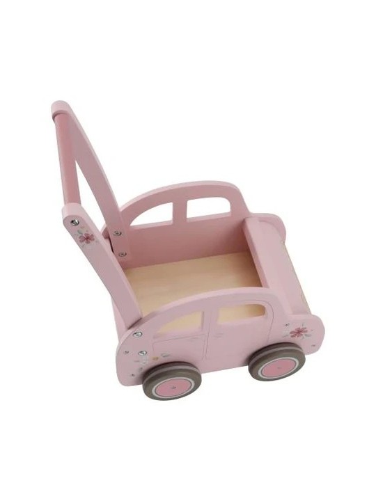 Chariot de marche voiture Rose - Little Dutch