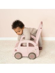 Chariot de marche voiture Rose - Little Dutch