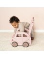 Chariot de marche voiture Rose - Little Dutch