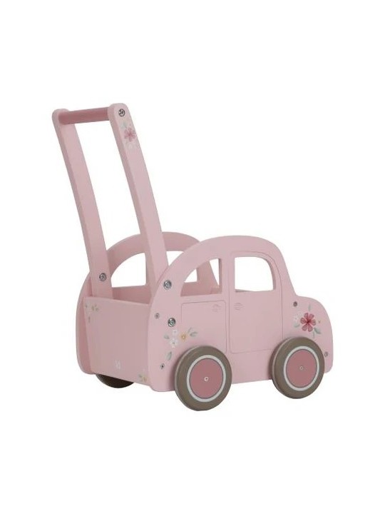Chariot de marche voiture Rose - Little Dutch