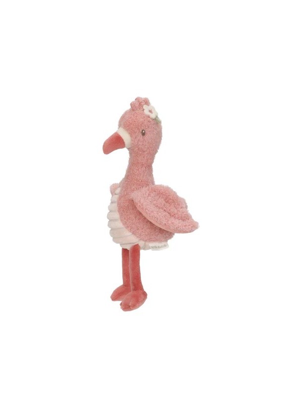 Peluche Flamant rose - Rose - 17 cm - Little Dutch