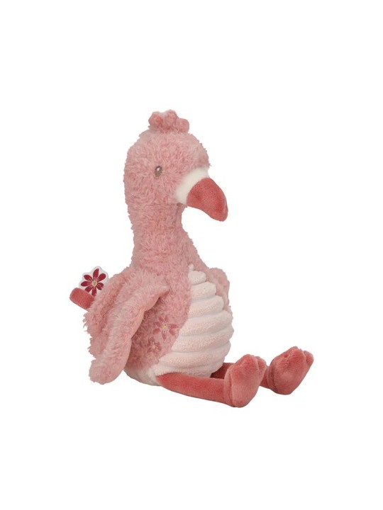 Peluche Flamant rose - Rose - 17 cm - Little Dutch