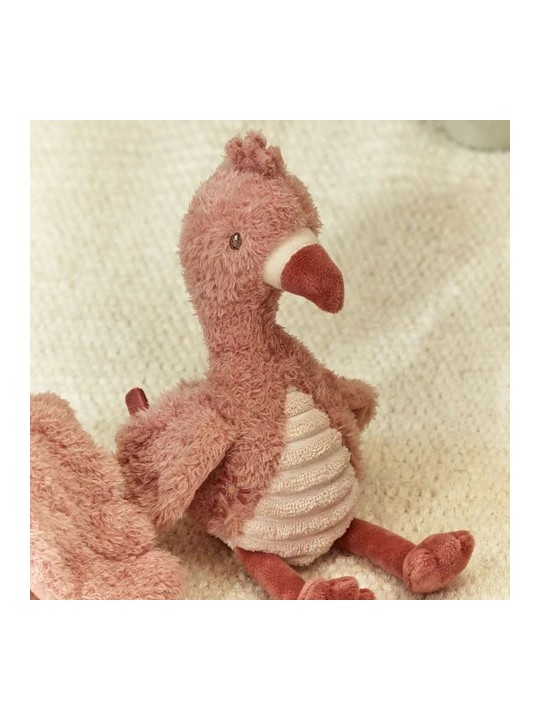 Peluche Flamant rose - Rose - 17 cm - Little Dutch