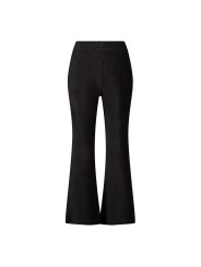 Pantalon flare noir en velours Jubel - City Chic