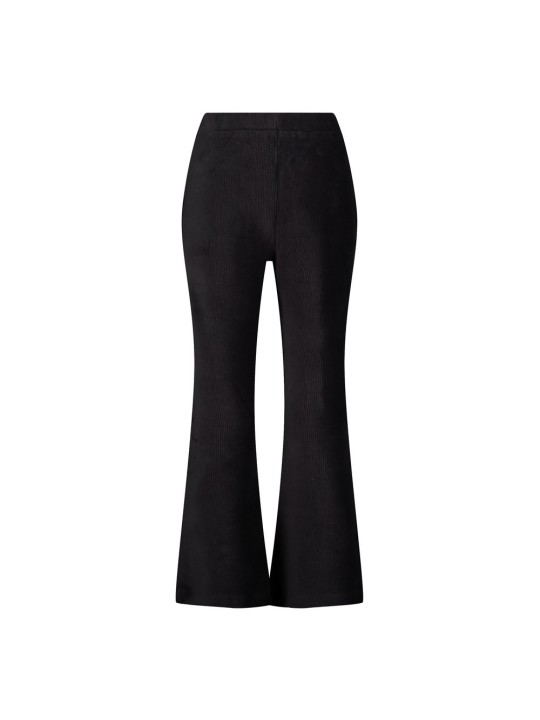 Pantalon flare noir en velours Jubel - City Chic