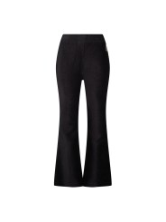 Pantalon flare noir en velours Jubel - City Chic