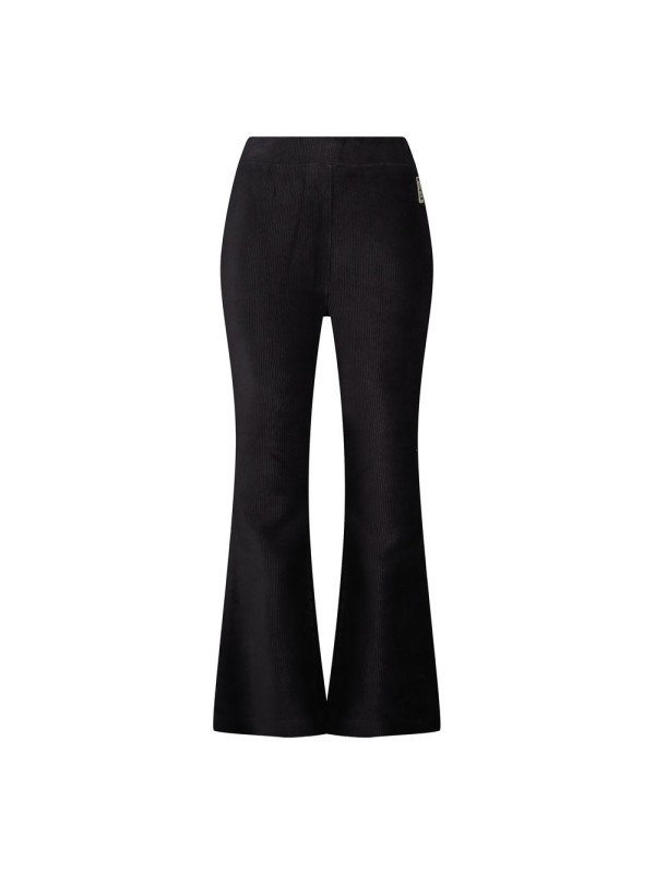 Pantalon flare noir en velours Jubel - City Chic