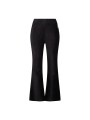 Pantalon flare noir en velours Jubel - City Chic