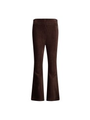 Pantalon flare brun en velours Jubel - City Chic