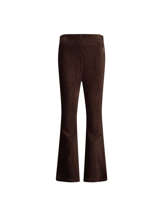 Pantalon flare brun en velours Jubel - City Chic