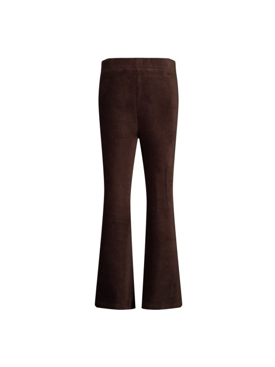 Pantalon flare brun en velours Jubel - City Chic