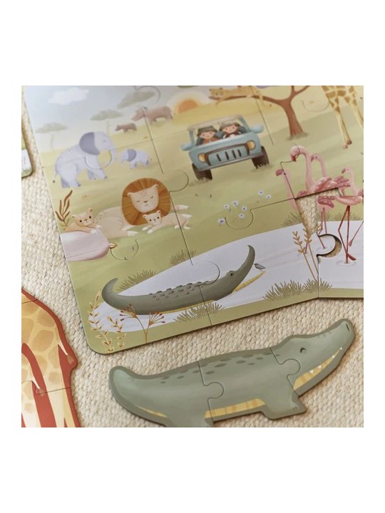 6 Puzzles - Safari Friends - Little Dutch