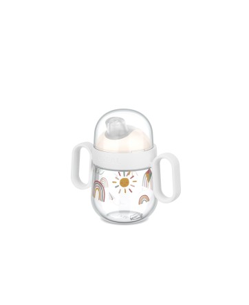 Gobelet à bec anti-fuite Mepal Mio 200 ml - Sunshine & Rainbow - Little Dutch