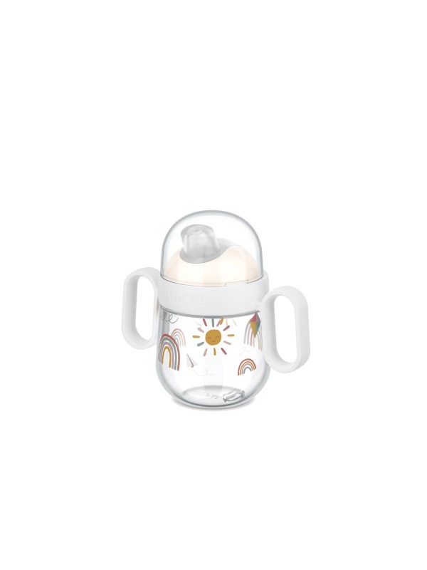 Gobelet à bec anti-fuite Mepal Mio 200 ml - Sunshine & Rainbow - Little Dutch