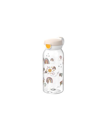Gourde avec bouchon à clapet 600 ml - Rainbow - Little Dutch