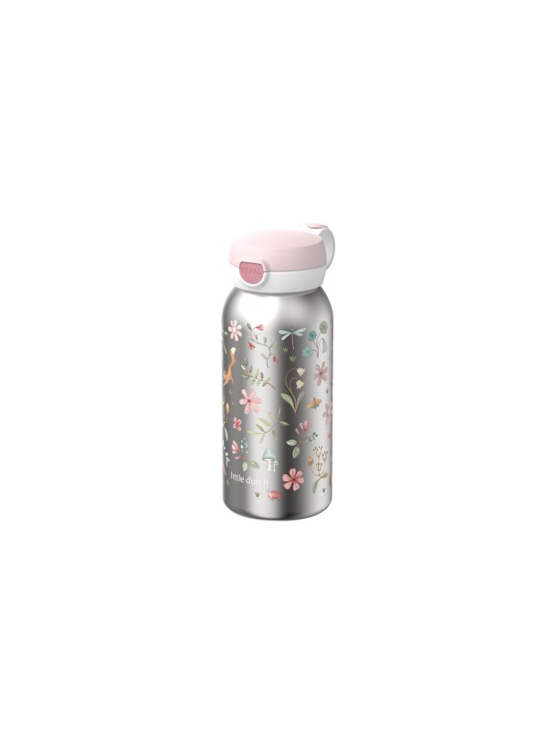 Gourde en acier inoxydable avec bouchon à clapet 500 ml & isotherme Little Dutch - Fairy Wonders - Little Dutch