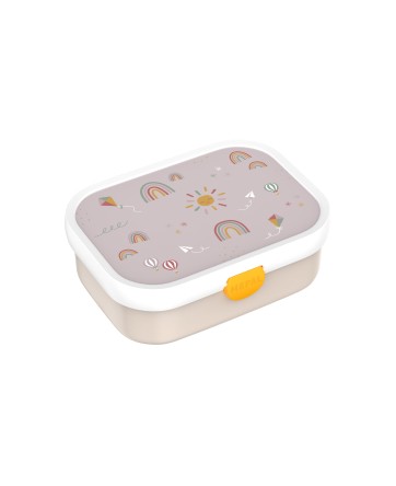 Boîte à bento Campus avec fourchette - Rainbow - Little Dutch